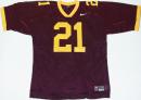 ミネソタ ゴールデン ゴーファーズ グッズ ナイキ ヴィンテージ レプリカフットボールジャージ#21(マルーン)/ Minnesota Golden Gophers