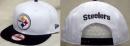 ピッツバーグ スティーラーズ グッズ NFL ニューエラ '12 ホワイト トップ 9FIFTY SnapBack CAP