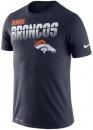 デンバー・ブロンコス グッズ ナイキ サイドライン スクリメージ ドライフィット Tシャツ (紺)/ Denver Broncos