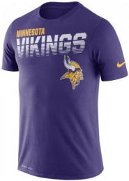 ミネソタ・バイキングス グッズ ナイキ サイドライン スクリメージ ドライフィット Tシャツ (紫)/ Minnesota Vikings