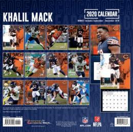 シカゴ・ベアーズ カリル・マック '2020 NFL カレンダー / Chicago Bears Khalil Mack