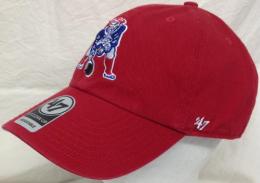 ニューイングランド・ペイトリオッツ グッズ '47BRAND ( フォーティーセブンブランド ) NFL レガシー クリーンアップ スラウチ CAP (赤) / New England Patriots