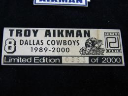 トロイ・エイクマン ダラス・カウボーイズ グッズ ピーターデビッド 引退記念 メモリアルピンバッチセット(世界2,000個限定生産) / Troy Aikman Dallas Cowboys
