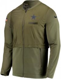 ダラス カウボーイズ グッズ ナイキ '2018 Salute To Service ハイブリッド DRI-FIT ジャケット(オリーブグリーン)/ Dallas Cowboys