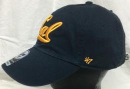 カリフォルニア・ゴールデンベアーズ '47BRAND ( フォーティーセブンブランド ) NCAA レガシー クリーンアップ スラウチ CAP (紺) / California Golden Bears ( Cal )