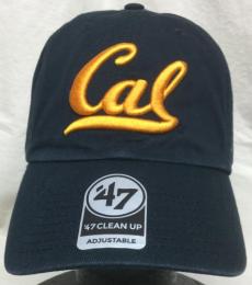 カリフォルニア・ゴールデンベアーズ '47BRAND ( フォーティーセブンブランド ) NCAA レガシー クリーンアップ スラウチ CAP (紺) / California Golden Bears ( Cal )