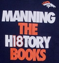 ペイトン・マニング デンバー ブロンコス ナイキ 引退記念 History Tシャツ (紺)(メンズ版)/ Peyton Manning Denver Broncos NIKE T-Shirts