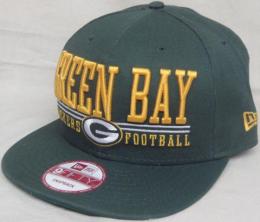 NFL グッズ NewEra / New Era ( ニューエラ ) " NFL Lateral 9FIFTY Snapback Cap "(緑)/GreenBay Packers(グリンベイ パッカーズ)