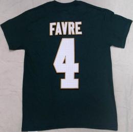 ブレッド・ファーブ グリーンベイ パッカーズ マジェスティック NFL Hall Of Fame (殿堂入り) プレイヤーナンバーTシャツ (緑)/ Brett Favre Green Bay Packers