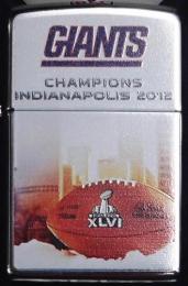 [ NFL SUPERBOWL Limited Edition ZIPPO LIGHTER ] NFL グッズ SUPER BOWL XLVI (第46回スーパーボウル)優勝記念ZIPPOライター NewYork Giants ( ニューヨーク ジャイアンツ )