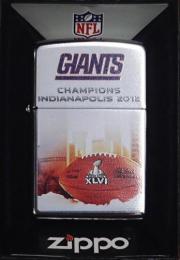 [ NFL SUPERBOWL Limited Edition ZIPPO LIGHTER ] NFL グッズ SUPER BOWL XLVI (第46回スーパーボウル)優勝記念ZIPPOライター NewYork Giants ( ニューヨーク ジャイアンツ )