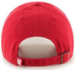 ネブラスカ コンハスカーズ '47BRAND ( フォーティーセブンブランド ) NCAA レガシー クリーンアップ スラウチ CAP (赤)/ Nebraska Cornhuskers