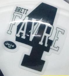 ブレッド・ファーブ ニューヨーク・ジェッツ グッズ リデル VSR4 レプリカ ミニヘルメット 2008 / NFL グッズ Brett Favre New York Jets VSR4 Mini Football Helmet 2008
