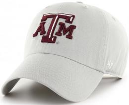 テキサスA&M アギーズ '47BRAND ( フォーティーセブンブランド ) NCAA レガシー クリーンアップ スラウチ CAP (グレー) / Texas A&M Aggies