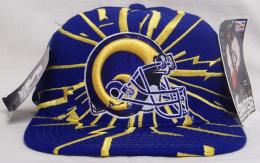 セントルイス・ラムズ グッズ スターター アースクウェイク ヴィンテージ スナップバック キャップ (青) 100%ウール/ St.Louis Rams