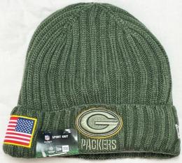 グリーンベイ パッカーズ グッズ ニューエラ '2017 Salute To Service ニットキャップ (折有版)/ Green Bay Packers