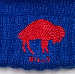 バッファロー ビルズ グッズ リーボック社 '2009 サイドライン AFL ボンボンニットCAP ※折有版(青)/ Buffalo Bills