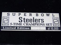 ピッツバーグ スティーラーズ ピーターデビッド 5-TIME スーパーボウル CHAMPIONS SET Limited Edition(世界10,000個限定生産)/ Pittsburgh Steelers