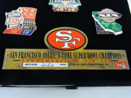 サンフランシスコ フォーティーナイナーズ 5-TIME SUPER BOWL CHAMPIONS COMMEMORATIVE PIN SET(5,000個限定生産)/ San Francisco 49ers