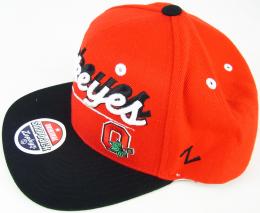 オハイオステイト・バックアイズ  グッズ カレッジ ゼファー シャドースクリプト スナップバック キャップ  / Ohio State Buckeyes Zephyr SnapBack CAP