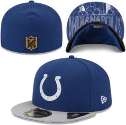 インディアナポリス・コルツ グッズ ニューエラ NFL '15 サイドライン ドラフト オン ステージ 59 FIFTY Fitted CAP / Indianapolis Colts