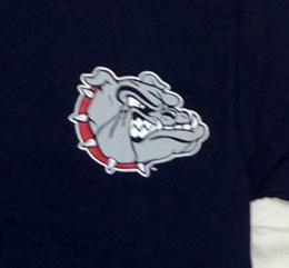 ゴンザガ ブルドックス チャンピオン チームスタック 両面Tシャツ (紺)/ Gonzaga Bulldogs