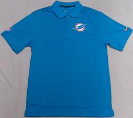 マイアミ ドルフィンズ ナイキ '2014 サイドライン スタッフ ポロシャツ (ドライフィット版) (アクア) / Miami Dolphins