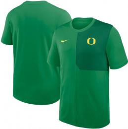 オレゴン ダックス ナイキ '25 サイドライン UVカットTシャツ (ドライフィット版) (アップルグリーン)/ Oregon Ducks