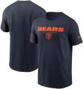 シカゴ ベアーズ ナイキ '25 サイドライン コットン ドライフィットTシャツ (紺) / Chicago Bears
