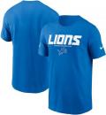デトロイト ライオンズ ナイキ '25 サイドライン コットン ドライフィットTシャツ (青) / Detroit Lions