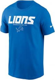 デトロイト ライオンズ ナイキ '25 サイドライン コットン ドライフィットTシャツ (青) / Detroit Lions
