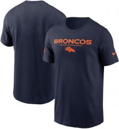 デンバー ブロンコス ナイキ '25 サイドライン コットン ドライフィットTシャツ (紺) / Denver Broncos