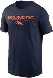 デンバー ブロンコス ナイキ '25 サイドライン コットン ドライフィットTシャツ (紺) / Denver Broncos