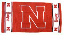 ネブラスカ・コーンハスカーズ グッズ '14 ファイバービーチタオル / Nebraska Cornhuskers