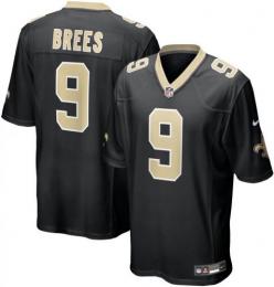 ドリュー・ブリーズ ニューオーリンズ セインツ ナイキ ゲームジャージ (黒)/ Drew Brees New Orleans Saints