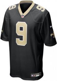 ドリュー・ブリーズ ニューオーリンズ セインツ ナイキ ゲームジャージ (黒)/ Drew Brees New Orleans Saints