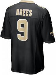 ドリュー・ブリーズ ニューオーリンズ セインツ ナイキ ゲームジャージ (黒)/ Drew Brees New Orleans Saints