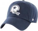 ダラス カウボーイズ '47BRAND ( フォーティーセブンブランド ) NFL レガシー クリーンアップ スラウチ CAP (紺)※ヴィンテージヘルメット柄/ Dallas Cowboys