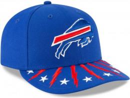 バッファロー・ビルズ グッズ ニューエラ NFL '19 サイドライン ドラフト 59FIFTY LOW PROFILE Fitted CAP (青) / Buffalo Bills