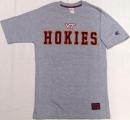 バージニアテック ホーキーズ コロシアム タックルツイル グレーTシャツ (刺繍) / Virginia Tech Hokies