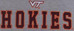 バージニアテック ホーキース グッズ コロシアム タックルツイル グレーTシャツ (刺繍) / Virginia Tech Hokies