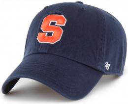 シラキュース オレンジ '47BRAND ( フォーティーセブンブランド ) NCAA レガシー クリーンアップ スラウチ CAP (紺)※Sロゴ版/ Syracuse Orange
