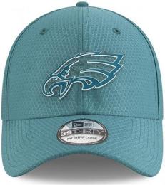 フィラデルフィア イーグルス グッズ ニューエラ NFL '18 サイドライン トレーニングキャンプ 39 Thirty FLEX CAP (ミッドナイトグリーン)/ Philadelphia Eagles