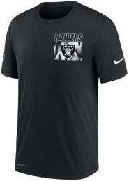 ラスベガス レイダース ナイキ '20 サイドライン ファシリティー プレイブック 両面ドライフィットTシャツ (黒) / Las Vegas Raiders