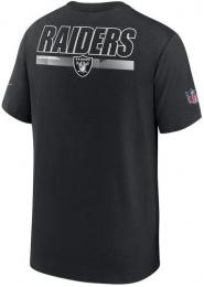 ラスベガス レイダース ナイキ '20 サイドライン ファシリティー プレイブック 両面ドライフィットTシャツ (黒) / Las Vegas Raiders