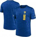 ロサンゼルス ラムズ ナイキ '24 サイドライン ベロシティ Tシャツ1 (ドライフィット版) (青) / Los Angeles Rams