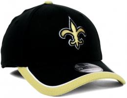 ニューオーリンズ セインツ ニューエラ サイドライン オンフィールド 39 Thirty FLEX CAP (黒/ゴールド) / New Orleans Saints
