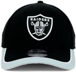 NEW ERA / NewEra ( ニューエラ ) NFL  サイドライン オンフィールド 39 Thirty FLEX CAP (黒/グレー) / Oakland Raiders ( オークランド レイダース )