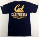 カリフォルニア ゴールデンベアーズ チャンピオン チームスタック 両面Tシャツ (紺)/ California Golden Bears