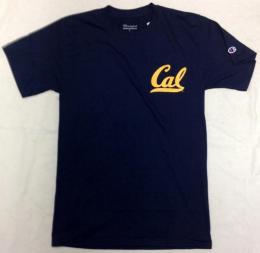 カリフォルニア ゴールデンベアーズ チャンピオン チームスタック 両面Tシャツ (紺)/ California Golden Bears